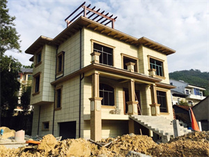 平谷高端別墅外墻真石漆裝修案例